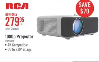 The Brick Rca 1080p projector compatible with 4k - rpj275 offer