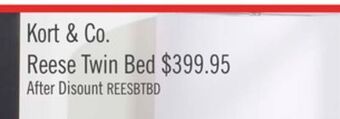 The Brick Reese twin bed - black and grey offer