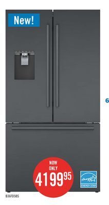 The Brick Bosch 26 cu. ft. 500 series french-door refrigerator - b36fd50snb offer