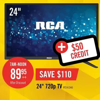 The Brick Rca 24" 720p hd television - rt2412 offer