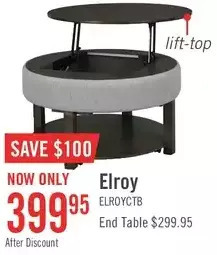 The Brick Elroy coffee table with lift top | end table offer