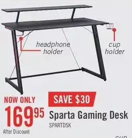 The Brick Sparta gaming desk offer