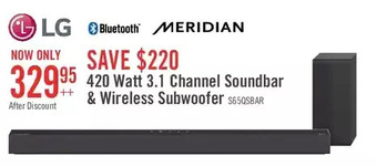 The Brick Lg s65q 3.1-channel high res audio soundbar with subwoofer - s65q.dcanllk offer