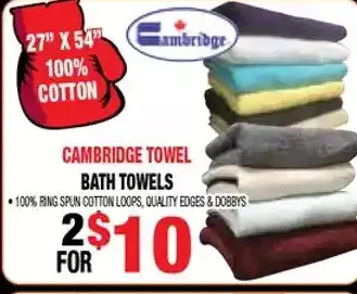 Len's Mill Stores Cambridge towel bath towels offer
