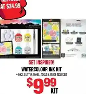 Len's Mill Stores Watercolour ink kit, nvs, gutter, panel, tools u& guide included offer