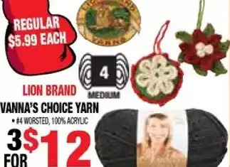 Len's Mill Stores Vanna's choice yarn offer