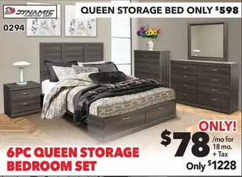 Surplus Furniture Sonoma 6-piece storage bedroom set offer