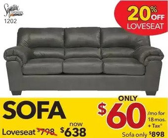Surplus Furniture Bladen grey sofa offer