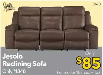 Surplus Furniture Jesolo gray reclining sofa offer