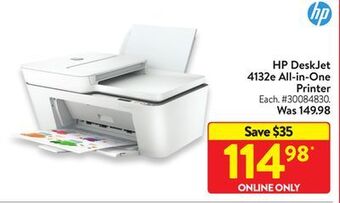 Walmart Hp deskjet 4132e all-in-one printer offer
