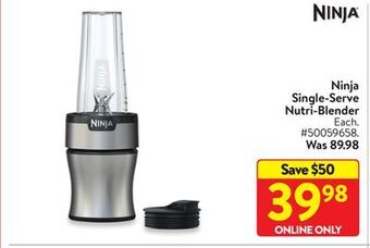 Walmart Ninja single-serve nutri-blender offer