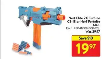 Walmart Nerf elite 2.0 turbine cs-18 or nerf fortnite offer