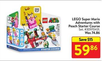 Walmart Lego super mario adventures with peach starter course offer