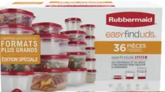 Walmart Rubbermaid 36 piece easy find lids food storage sets offer