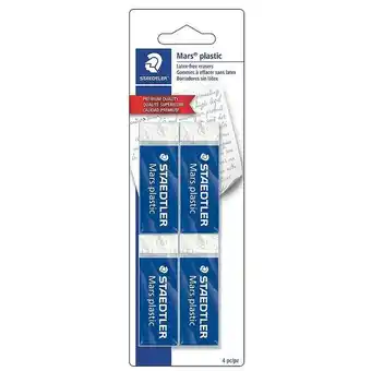 Staples Staedtler plastic eraser - 4 pack offer