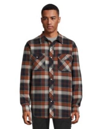 Mark's Men's snap-front insulated quilted flannel work shirt offer