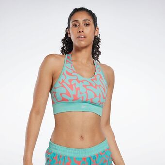 Reebok Running printed sports bra offer