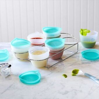 Mini freezer bowls & rack