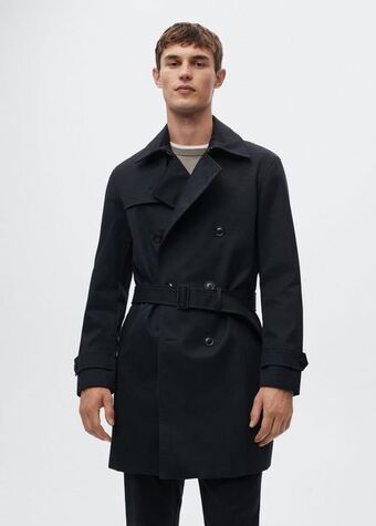 Classic water-repellent trench coat