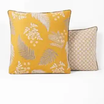 La Redoute Fougère vintage floral 100% cotton percale 200 thread count pillowcase offer