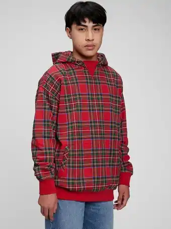 Teen plaid hoodie