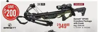 Bass Pro Barnett® xp385 crossbow package with crank offer