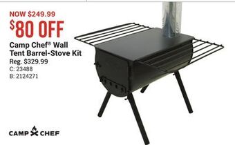 Bass Pro Camp chef® wall tent barrel-stove kit offer