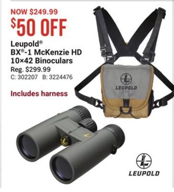 Bass Pro Leupold® bx®-1 mckenzie hd 10×42 binoculars offer