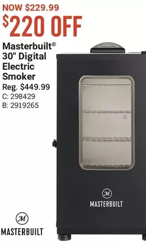 Cabela's Masterbuilt 30" digital electric smoker offer