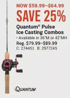 Cabela's Quantum pulse ice casting combos offer