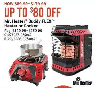 Cabela's Mr. heater buddy flex heater or cooker offer