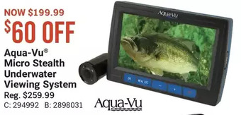 Cabela's Aqua-vu micro stealth underwater viewing system offer