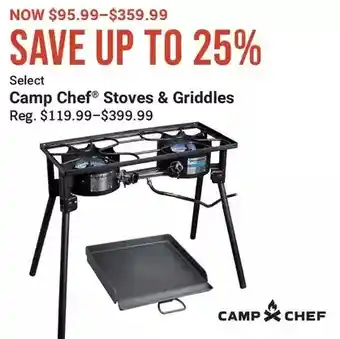 Cabela's Camp chef stoves & griddles offer