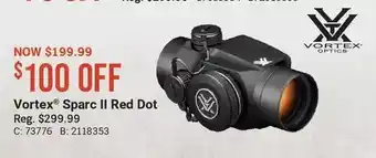 Cabela's Vortex sparc ii red dot offer