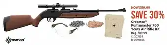Cabela's Crosman pumpmaster 760 youth air rifle kit offer