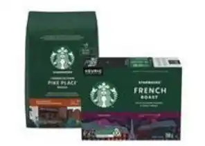 Sobeys Starbucks Whole Bean 907g, K-cup Pods 24pk or Roast & Ground Coffee 793g offer
