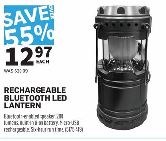 Co-op Rechargeable Bluetooth Led Lantern offer