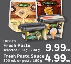 IGA Olivieri Fresh Pasta Sauce 300 ml or Pesto 160 g offer