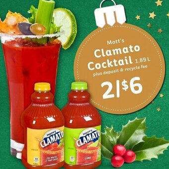 IGA Mott's Clamato Cocktail 1.89 L offer