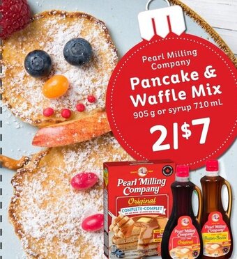 IGA Pearl Milling Company Pancake & Waffle Mix 905 g or Syrup 710 ml offer