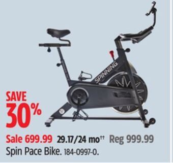 Canadian Tire Spin pace bike offer