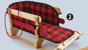 Canadian Tire Traditional baby sleigh with pad and wear bars offer