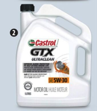 Canadian Tire Castrol gtx conventional motor oil offer