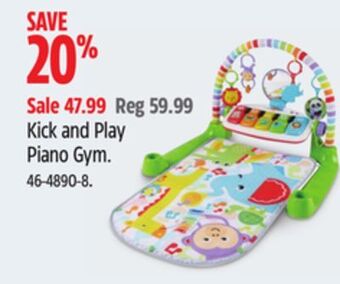 Canadian Tire Fisher-price kick and play piano gym offer