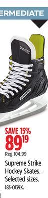 Canadian Tire Bauer supreme strike hockey skates offer