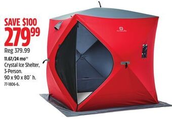 Canadian Tire Outbound crystal ice shelter offer