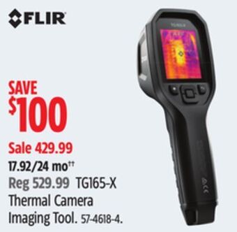 Canadian Tire Flir tg165-x thermal camera imaging tool offer