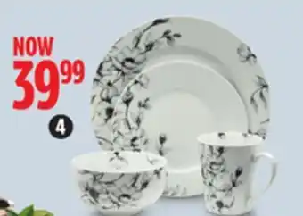 Canadian Tire Canvas 16-pc wild rose dinnerware sets offer