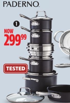 Canadian Tire Paderno 12-pc hard anodized set offer