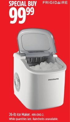Canadian Tire Frigidaire 26-lb ice maker offer